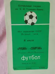 Рубин Казань - Спартак Ивано-Франковск 1077г.