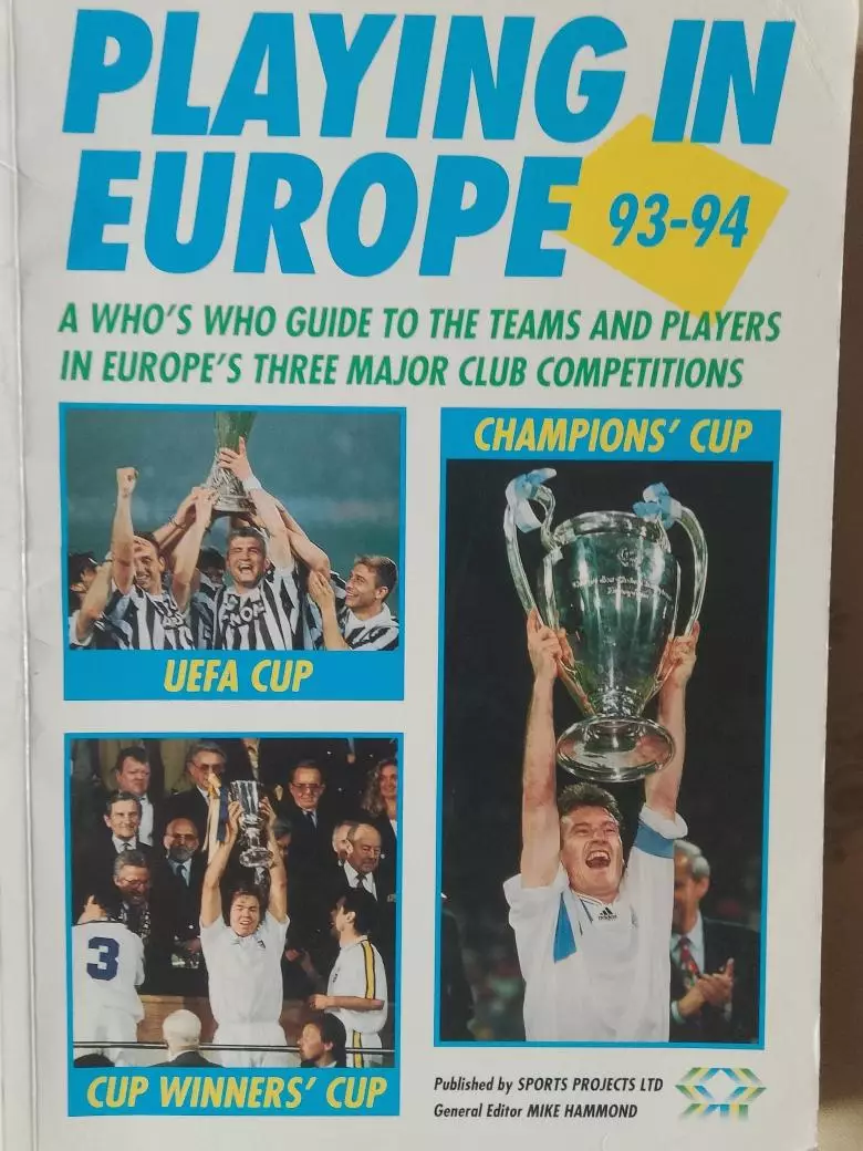 Играющие в Европе 1993-1994 304с. на анг. яз