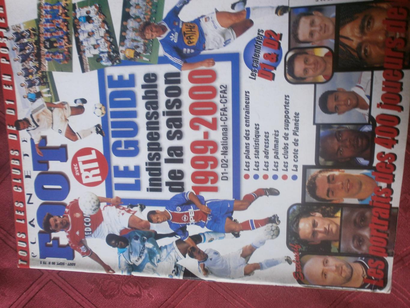 Журнал Планета ФУТ Чемпионат Франции сезон 1999-2000 112с Есть постеры команд и