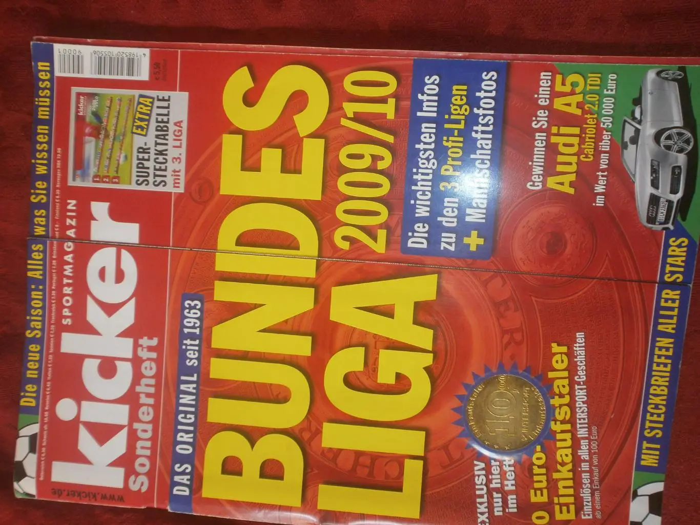 Журнал Киккер. Бундеслига сезон 2009\10 248с. Есть постеры команд на стр. А-4
