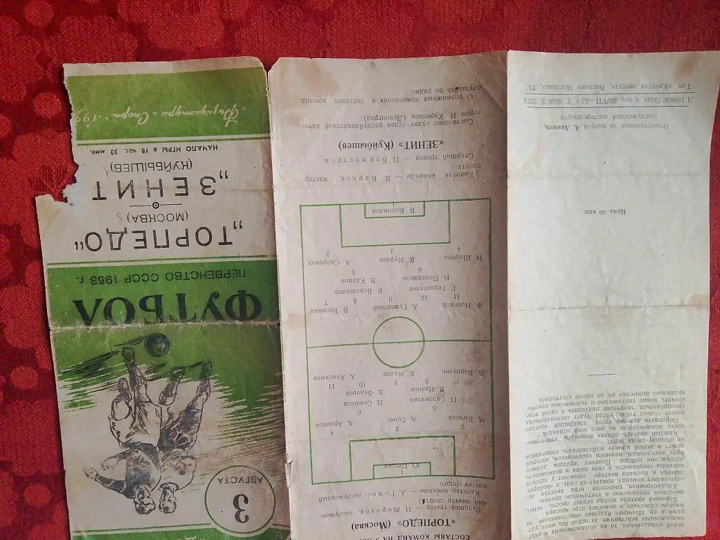 Торпедо Москва - Зенит Куйбышев 1953г.