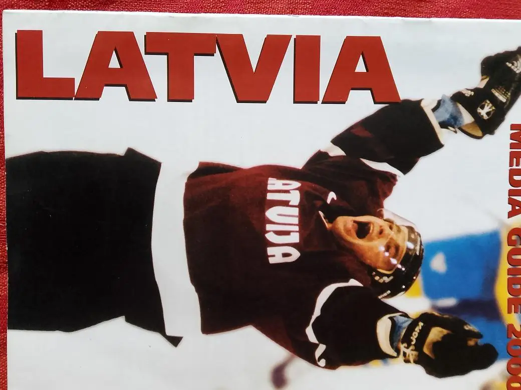 Хоккей чемпионат мира 2000г. Сборная Латвии 16с. Рига