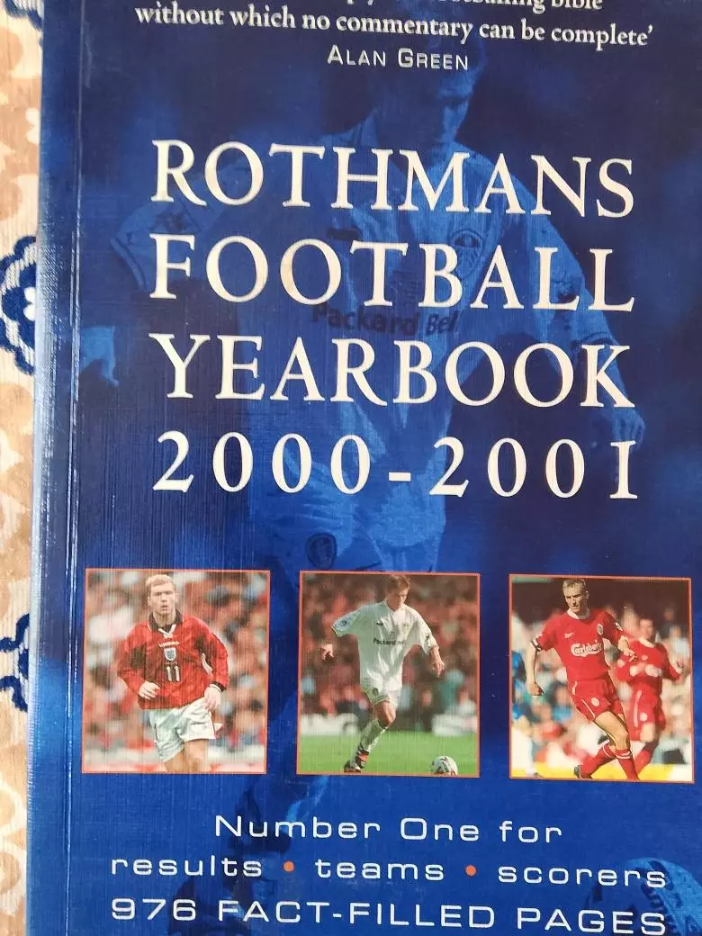 Футбольный ежегодник 2000-2001 976с. Англия