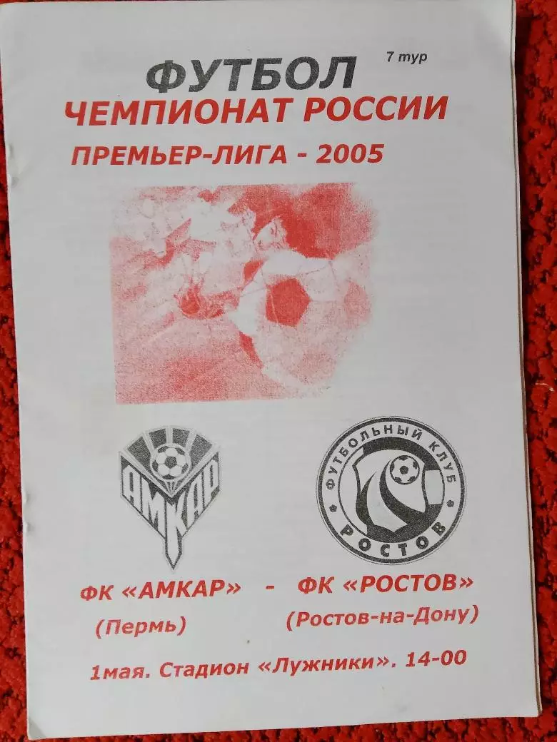 Ростов - Амкар Пермь 2005г. дубль