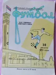 Пахтакор Ташкент - СКА Ростов н\Д 1970