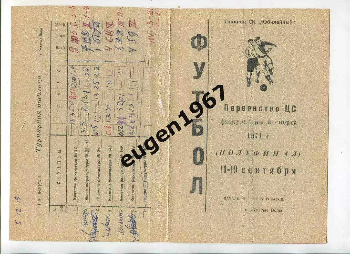 Первенство ЦС физкультуры и спорта - 1971 в Желтых Водах Новосибирск, Москва 1