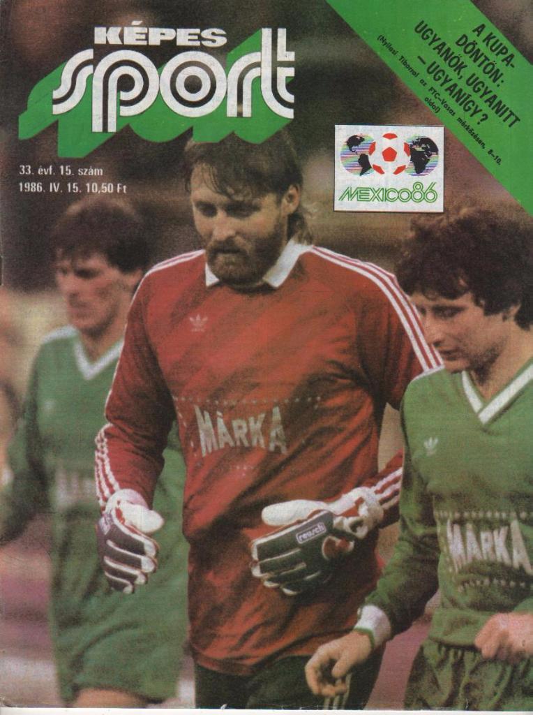 журнал Кепеш спорт Венгрия 1986г. №15