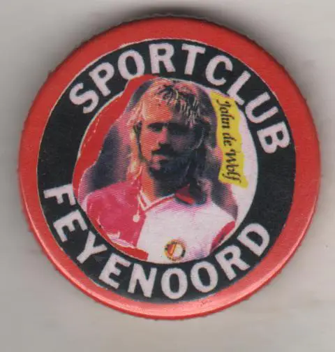 значoк футбол клуб ФК Фейеноорд г.Роттердам, Голландия футболист Jofin de Wolf