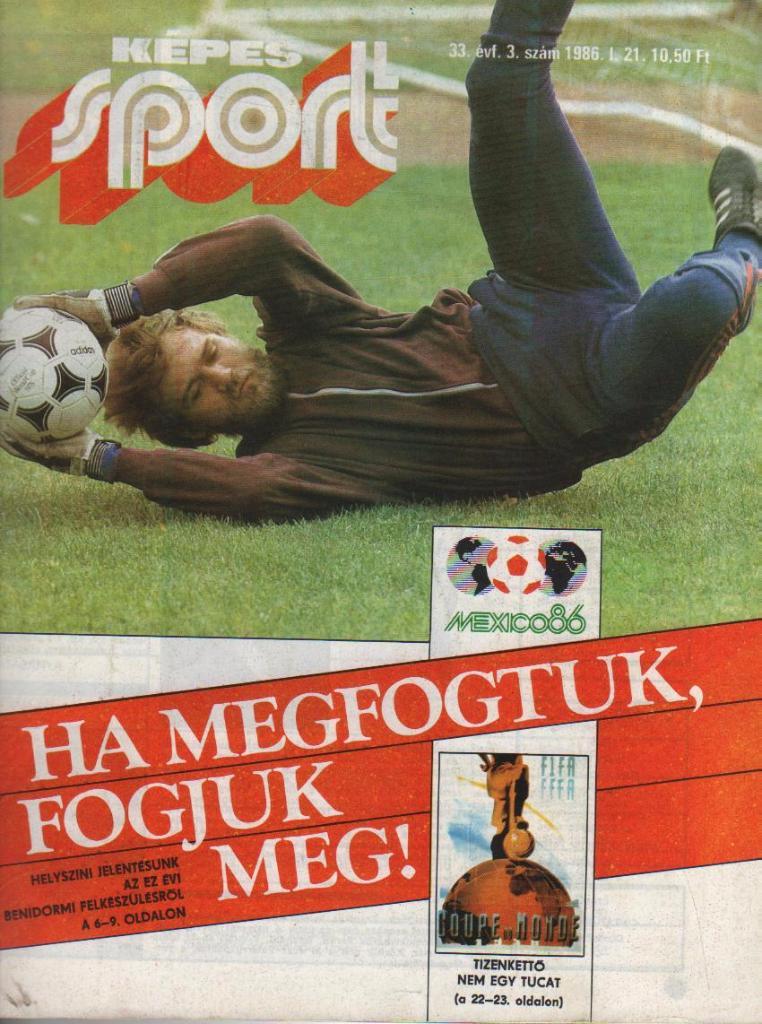 журнал Кепеш спорт г.Будапешт, Венгрия 1986г. №3