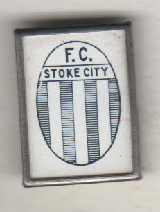 значoк футбол клуб эмблема ФК Cток Сити г.Сток-он-Трент, Англия 1863г.