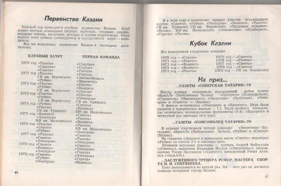 к/с футбол г.Казань 1980г. 3