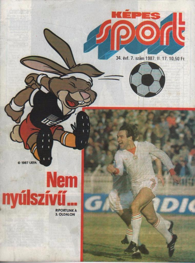 журнал Кепеш спорт г.Будапешт, Венгрия 1987г. №7