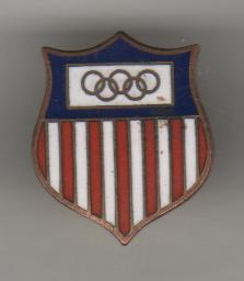 зн футбол эмблема наградной НОК (национальный олимпийский комитет) США фирменный