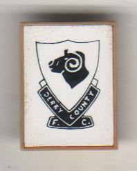 значoк футбол клуб эмблема ФК Дерби Каунти г.Дерби, Англия 1884г.