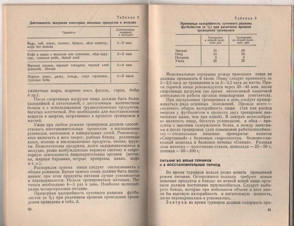 книга футбол Режим футболиста А. Лаптев 1981г. 3