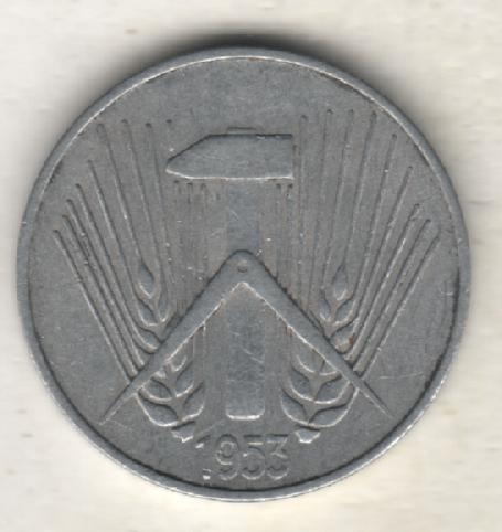монеты 10 пфеннинг ГДР 1953г. (не чищеная) не магнитится 1