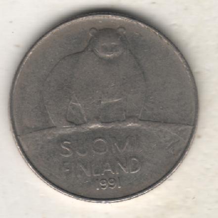 монеты 50 пенни Финляндия 1991г. (не чищеная) не магнитится 1