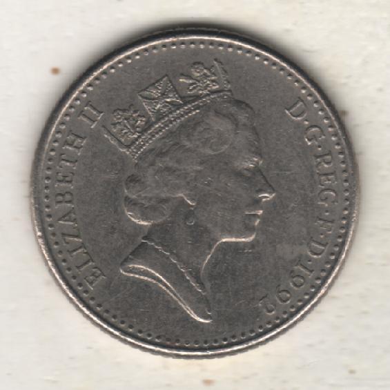 монеты 10 пенс Великобритания 1992г. (не чищеная) не магнитится 1