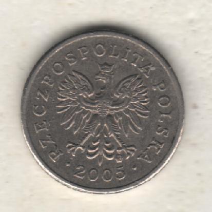монеты 10 грош Польша 2005г. (не чищеная) не магнитится 1
