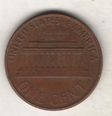 монеты 1 цент США 1974г. (не чищеная) магнитится