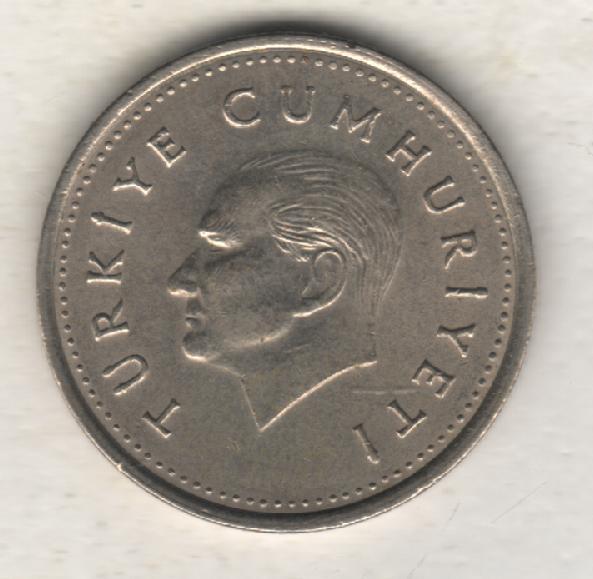 монеты 1000 лир Турция 1991г. (не чищеная) не магнитится 1