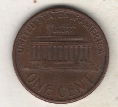 монеты 1 цент США 1994г. (не чищеная) не магнитится