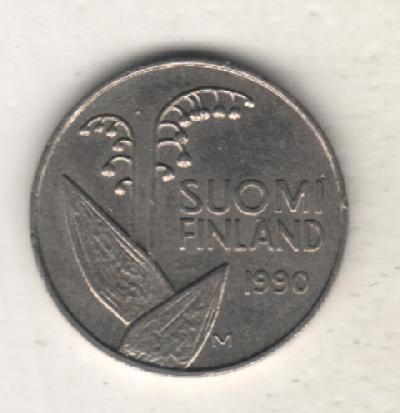 монеты 10 пенни Финляндия 1990г. (не чищеная) не магнитится 1