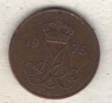 монеты 5 эре Дания 1976г. (не чищеная) магнитится 1