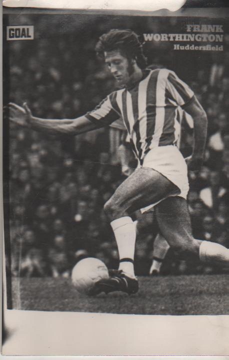 фото футболист Фрэнк Уортингтон 23.XI. 1948г. Хаддерсфилд Таун Англия 1971г.