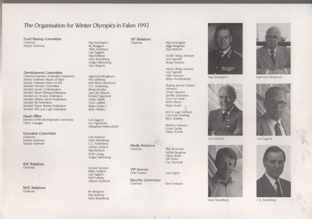 буклет олимпиада кандидат зимних олимпийских игр г.Фалун, Швеция 1992г. 1