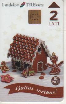 карта телефонная карта Латтелеком рецепт десерта Латвия 2 лат