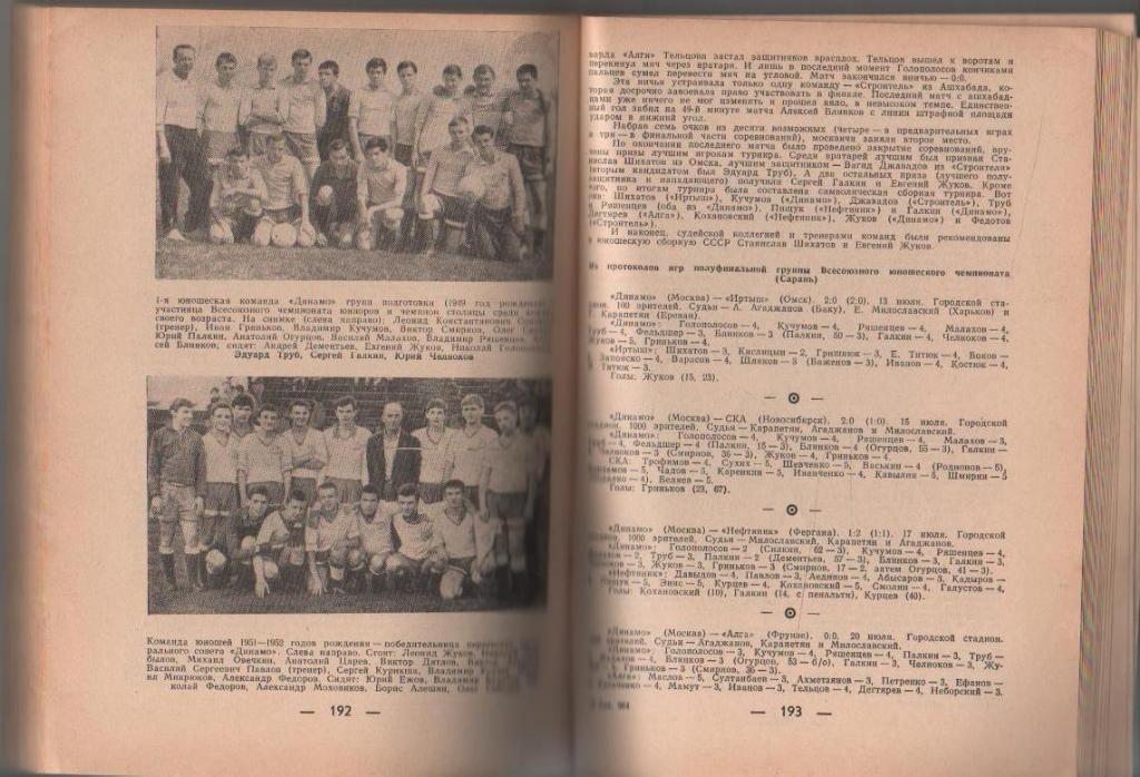 книга-справочник футбол Динамо Москва-67 В. Винокуров 1968г. суперобложке 4