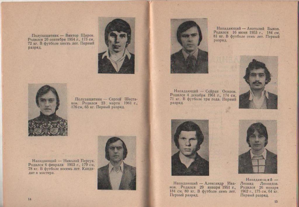 к/c футбол г.Ставрополь 1980г. 1