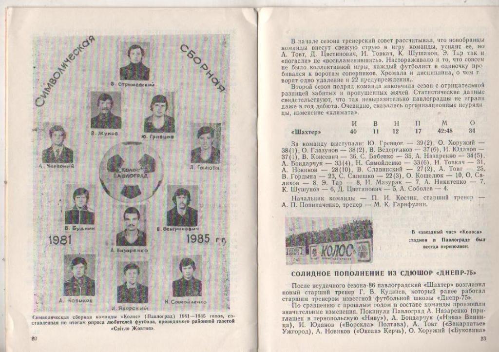 к/c футбол г.Павлоград 1990г. 3