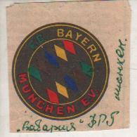 вырез из газеты эмблема клуба Бавария Мюнхен, ФРГ 198?г