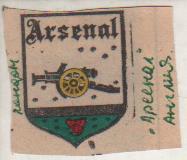 вырез из газеты эмблема клуба Арсенал г.Лондон, Англия 198?г