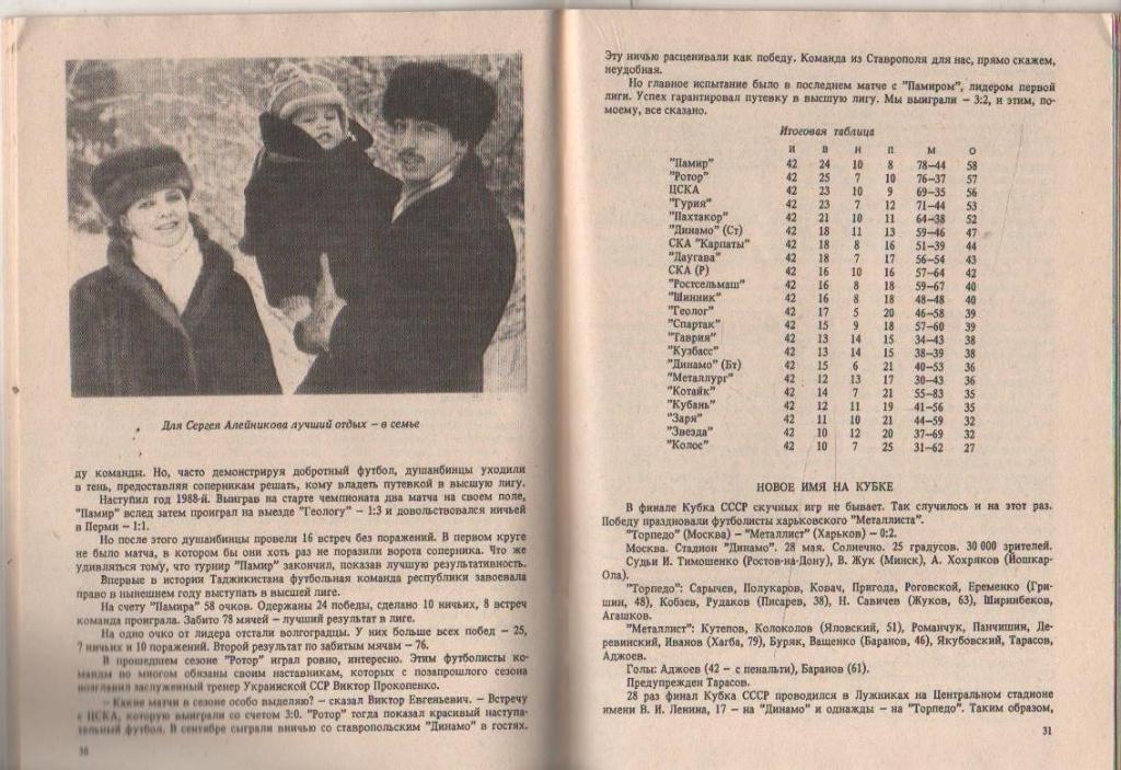 к/c футбол г.Минск 1989г. 1