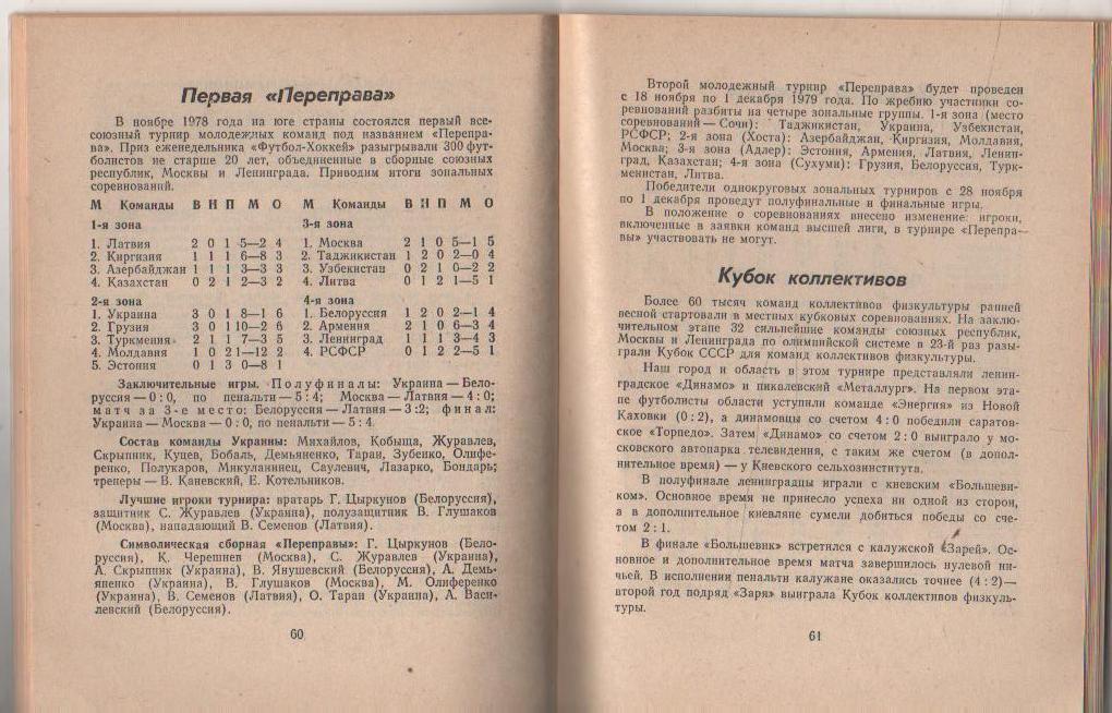 к/с футбол г.Ленинград 1979г. 1