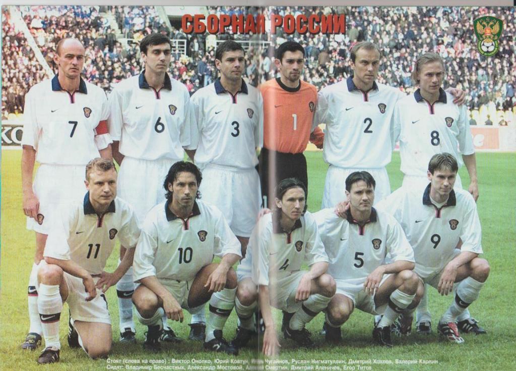 пр-ка футбол сборная Россия - сборная Греция МТВ 2001г. 1