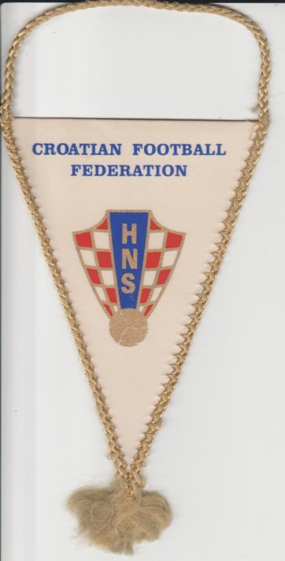 вымпел футбол Хорватская футбольная федерация Хорватия (фирменный)