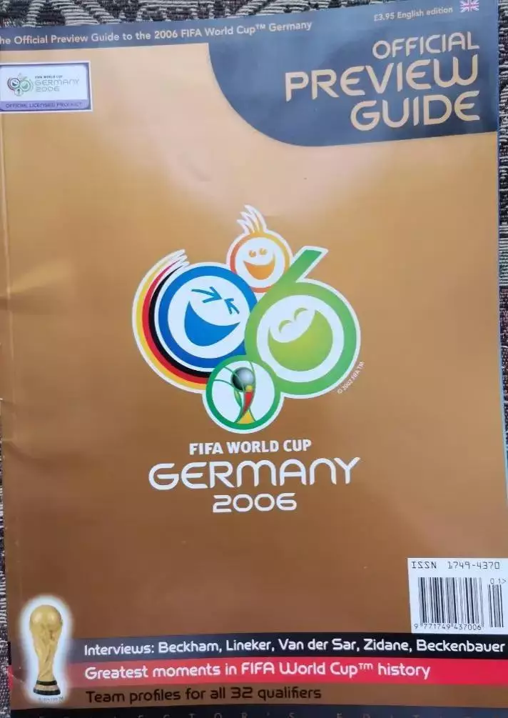 Чемпионат Мира 2006. Официальная программа