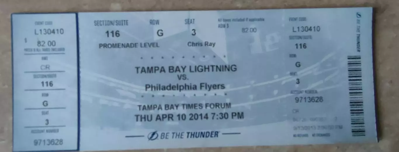 Тампа-Бэй Лайтнинг - Филадельфия Флайерз 10.04.2014