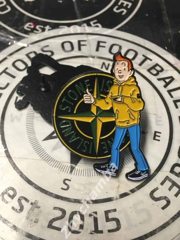 значок: Тин Тин стон айленд (Stone Island)