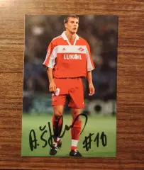Футбол. Автограф Андрей Штолцерс - Спартак Москва