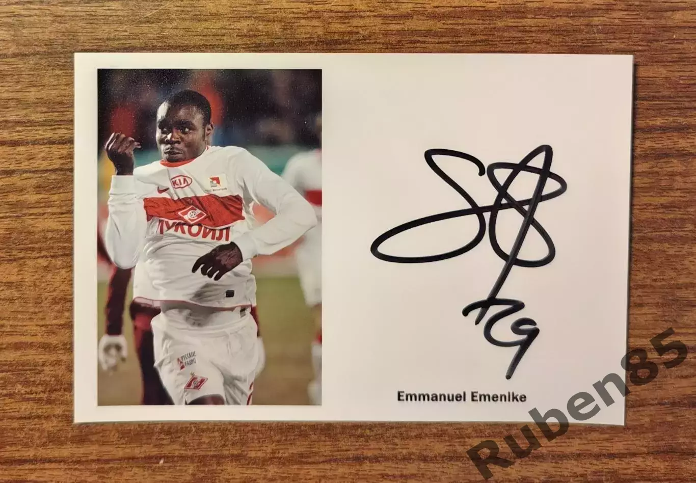Футбол. Автограф Эммануэль Эменике - Спартак Москва - ВИД 2