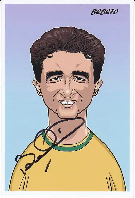 Футбол. Автограф Бебето (Бразилия)