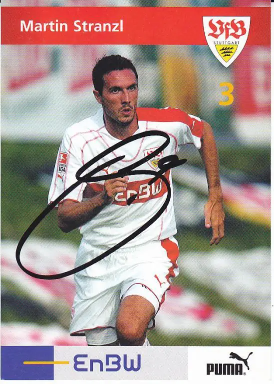 Футбол. Автограф Мартин Штранцль (Спартак Москва, Штутгарт)