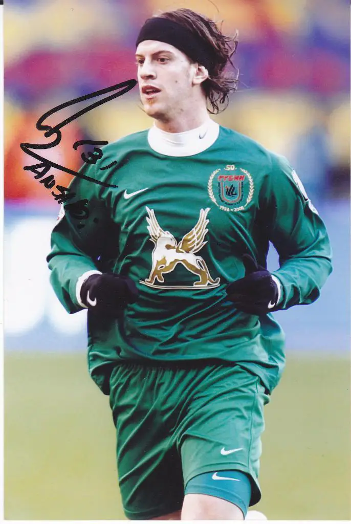 Футбол. Кристиан Ансальди - Оригинальный автограф (Рубин, Аргентина)