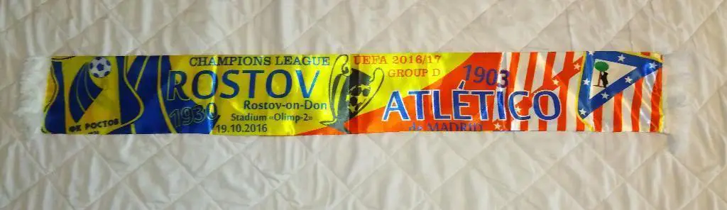 SALE • Шарф ФК Ростов - Атлетико Мадрид 2016