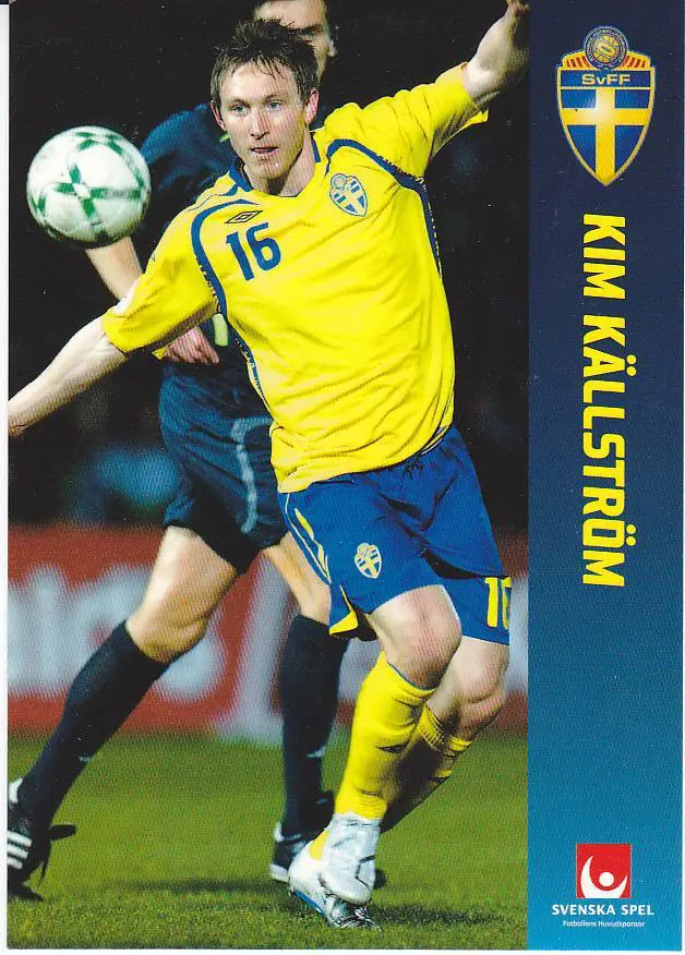 Футбол. Открытка Ким Чельстрем (Спартак Москва, Швеция)